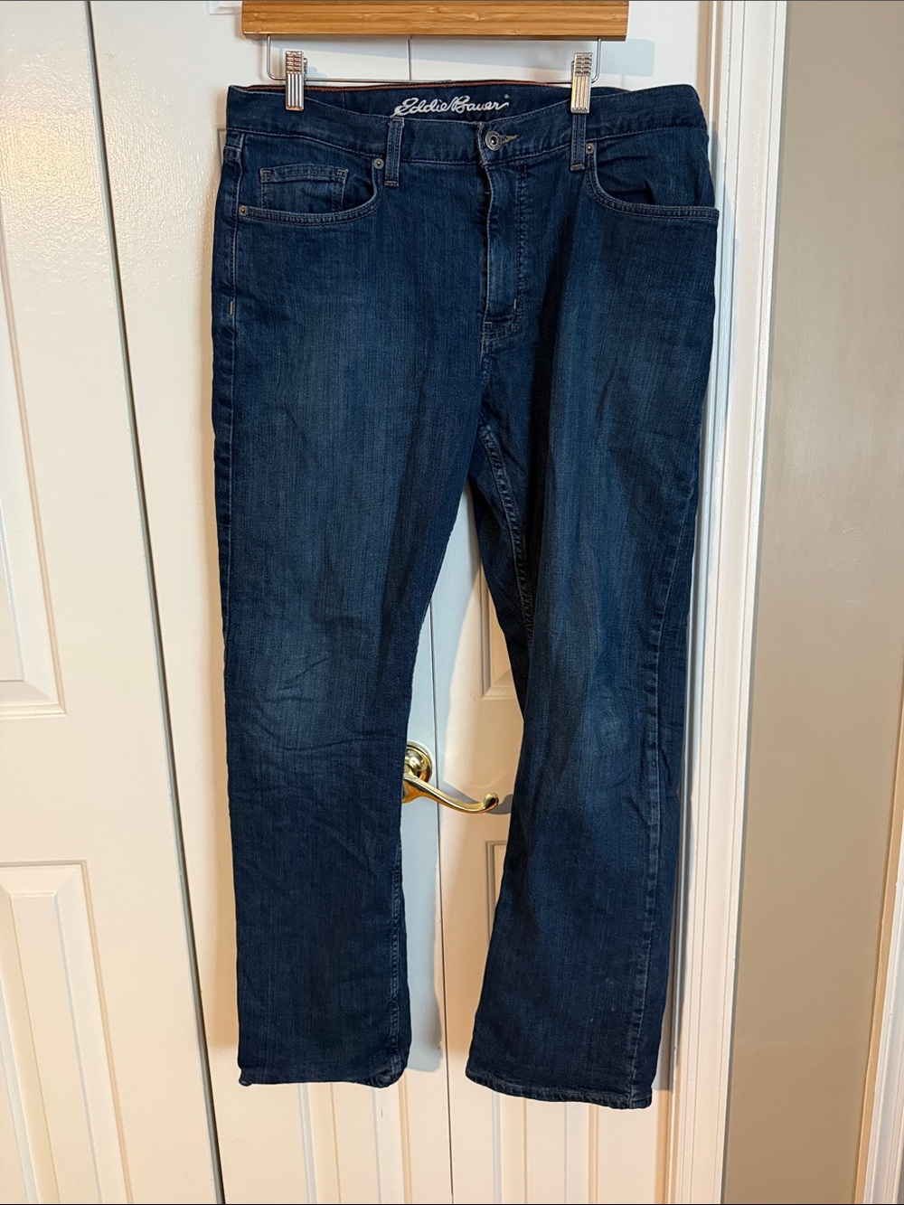 Eddie Bauer Flannel Lined Men’s Dark Indigo Relaxed Jeans